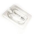 Cambro 1/8 Size Clear Camwear® Handled Notched Food Pan Cover 80CWCHN135